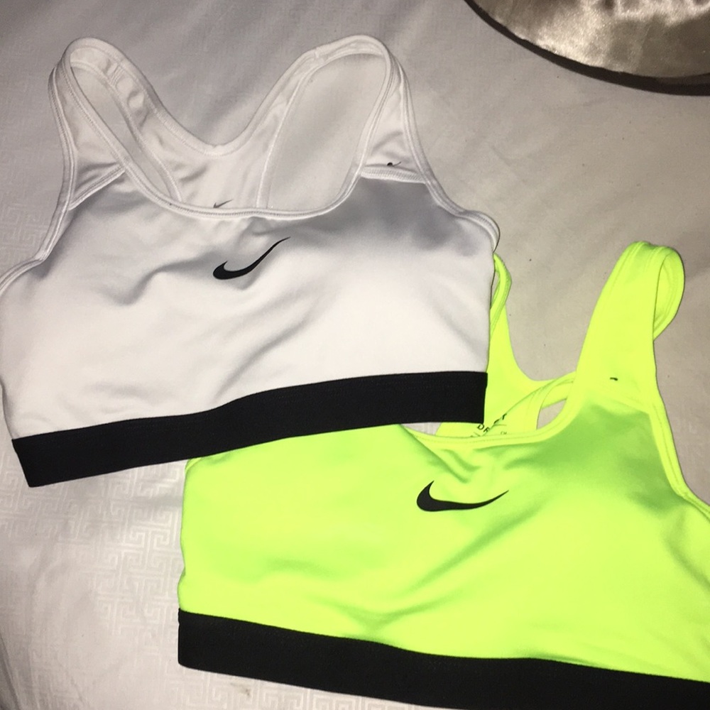 Two Nike sports bras